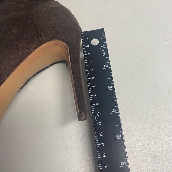 SHOEDAZZLE Ysabel Women’s Heeled Boot Coffee Brown Size 8 New With Box - Picture 7 of 10